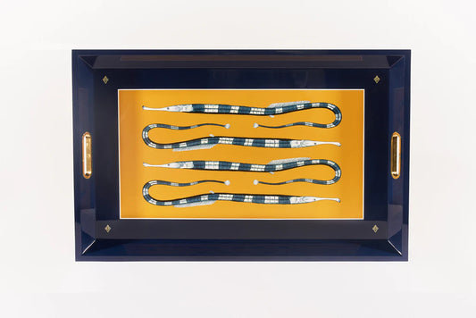 DECORATIVE LACQUER TRAY - KINGMAKER