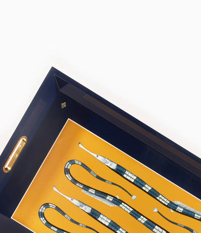 DECORATIVE LACQUER TRAY - KINGMAKER